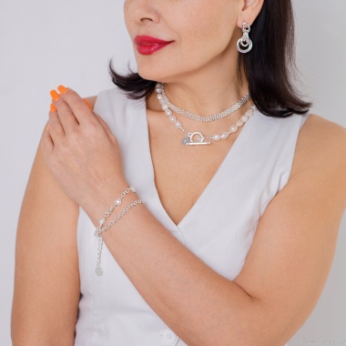 Колье Fiore Luna, Chain Сarabiner, BL4509 S